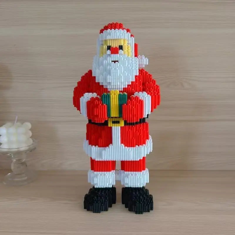 Santa Claus with Gift | Building Blocks