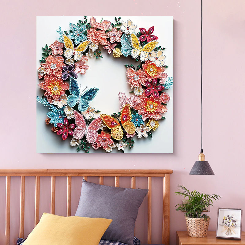 Flowers Wreath | Diamond Painting