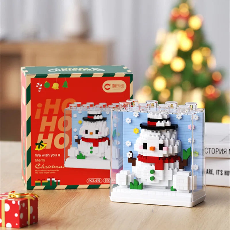 Christmas figures in blocks | Building bricks