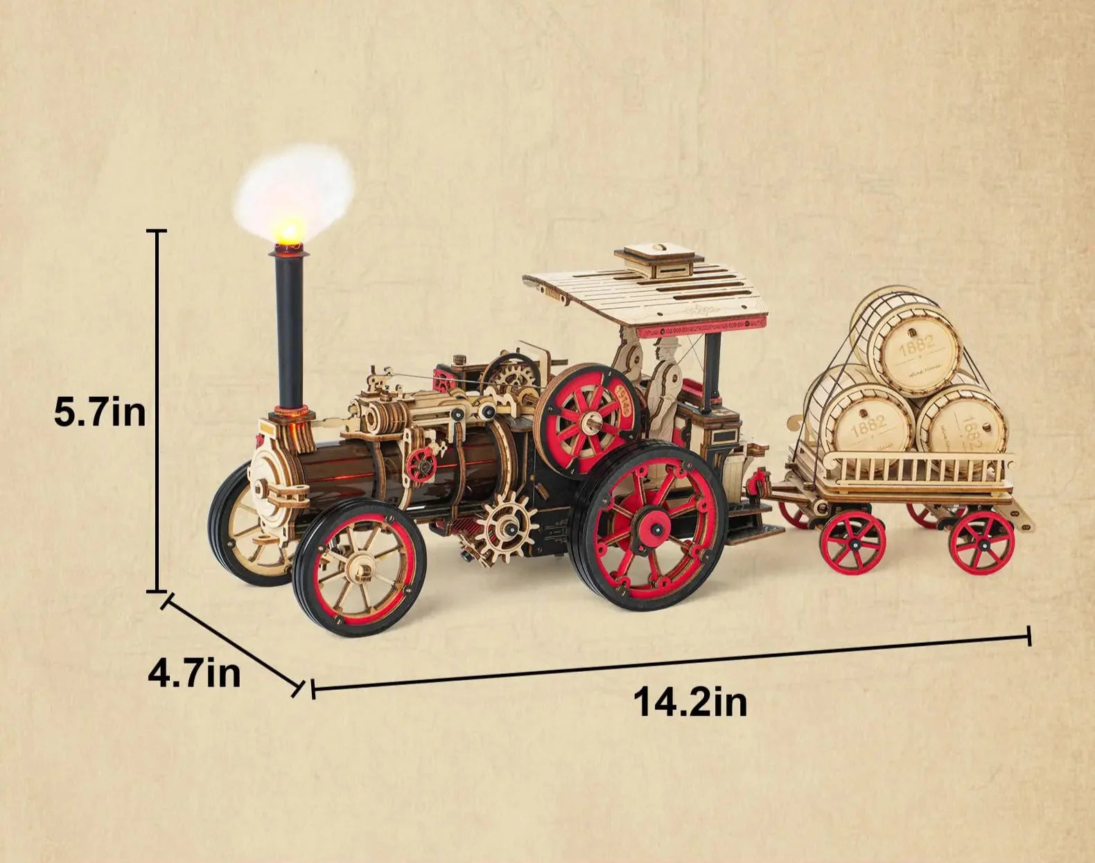 Tractor Locomotive | Wooden Construction Kits