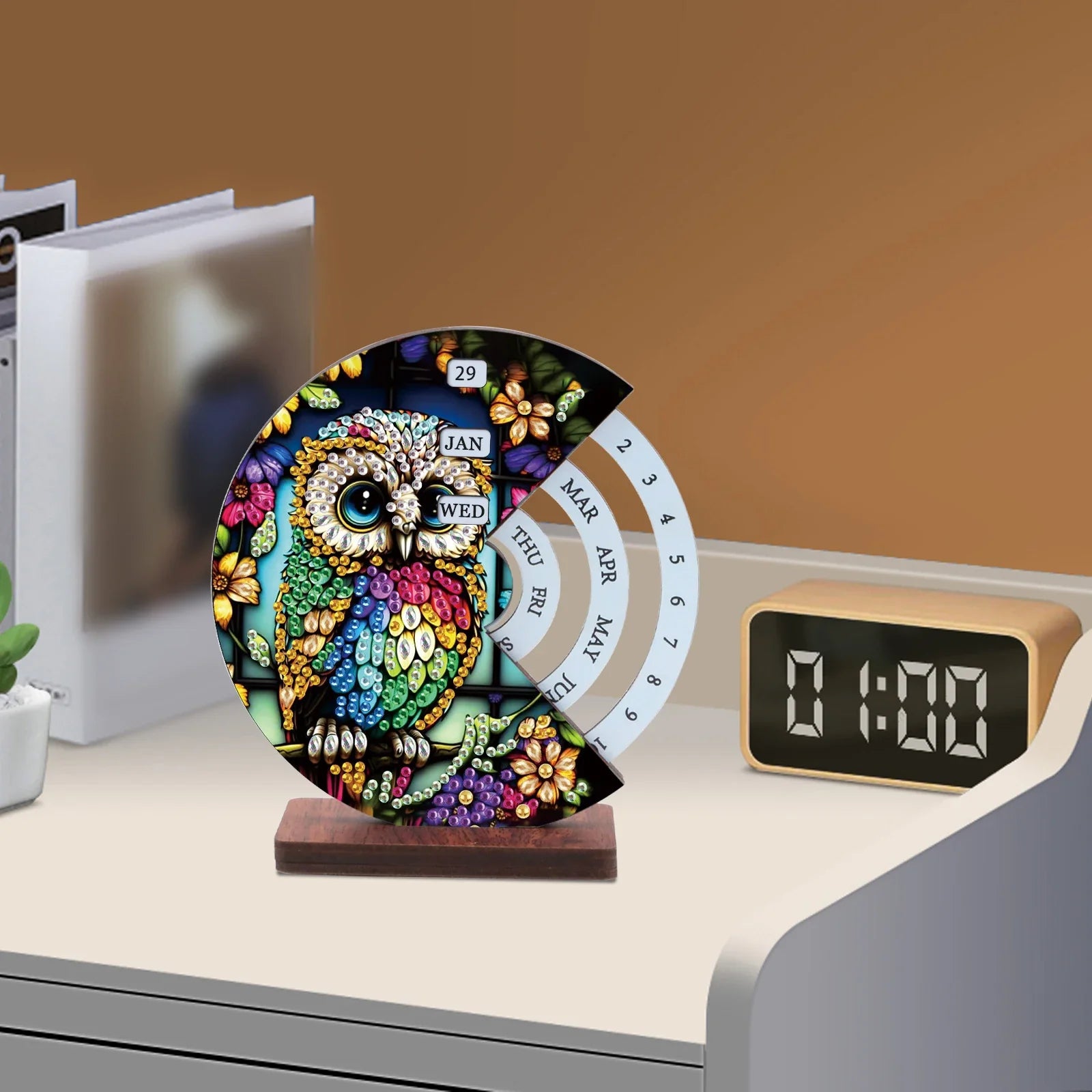 Colorful Owl | Calendar | Diamond Painting
