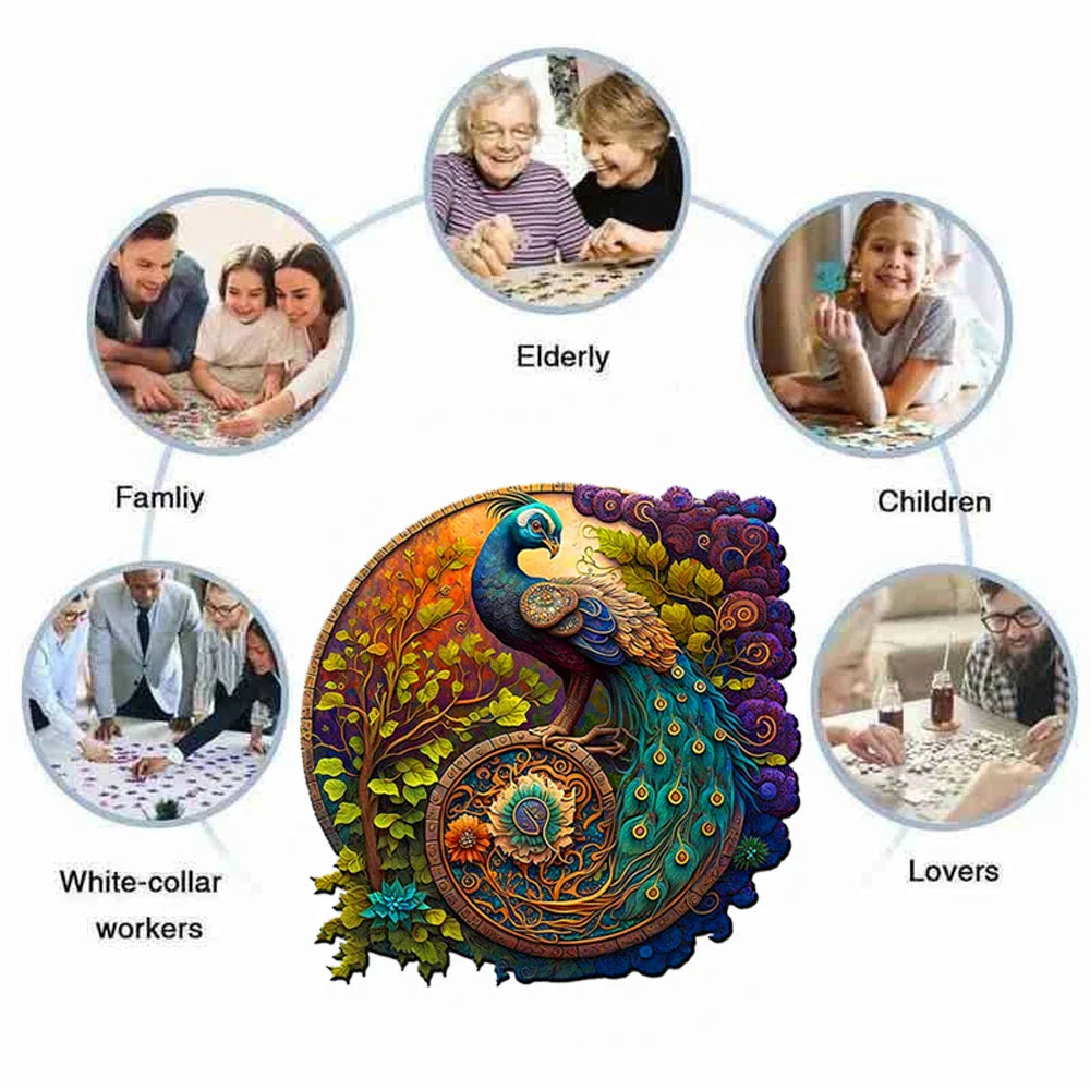 Beautiful Peacock | Wooden Puzzle