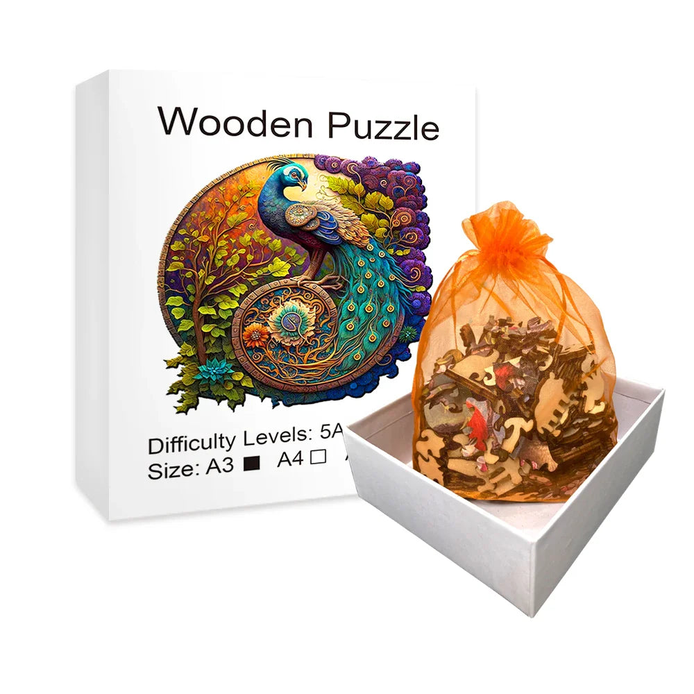 Beautiful Peacock | Wooden Puzzle