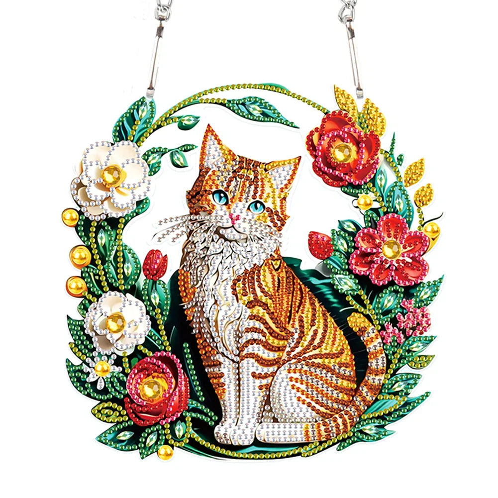 Decorative Cat Hanger | Diamond Painting