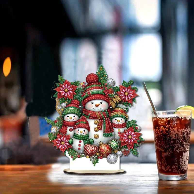 5D Snowmen Family | Diamond Painting