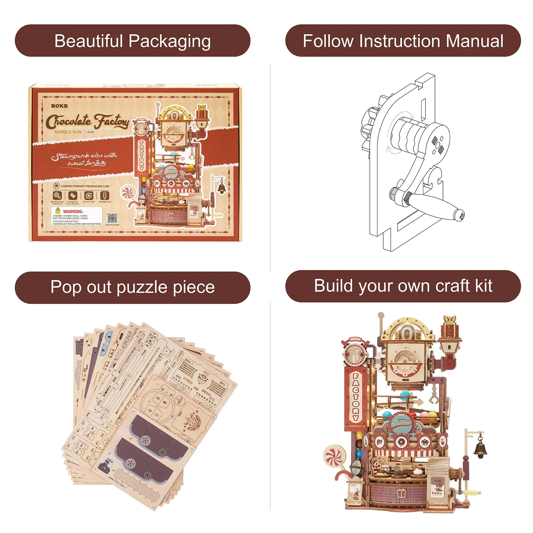 Chocolate Factory | Wooden Building Kits