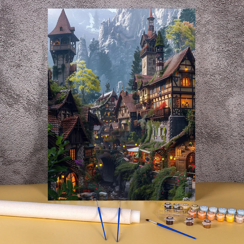 Bergdorp | Paint by Numbers