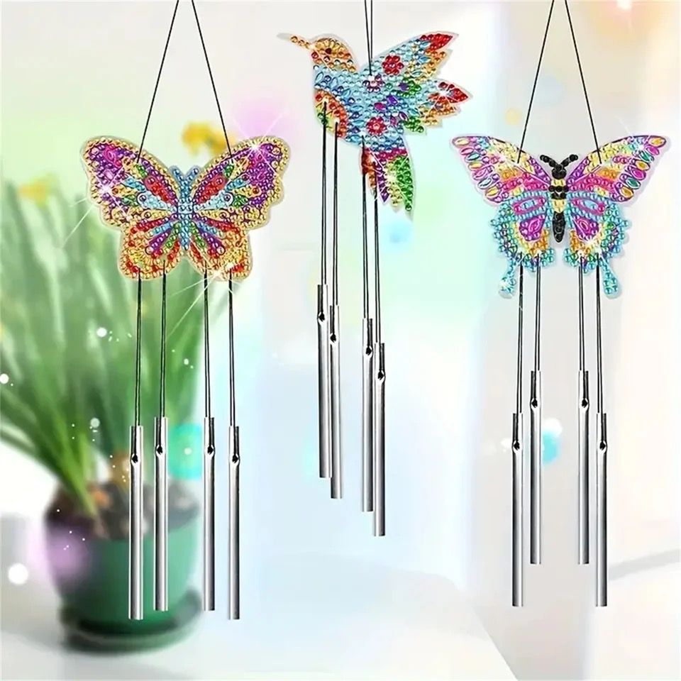 Butterflies Wind Chime | Diamond Painting