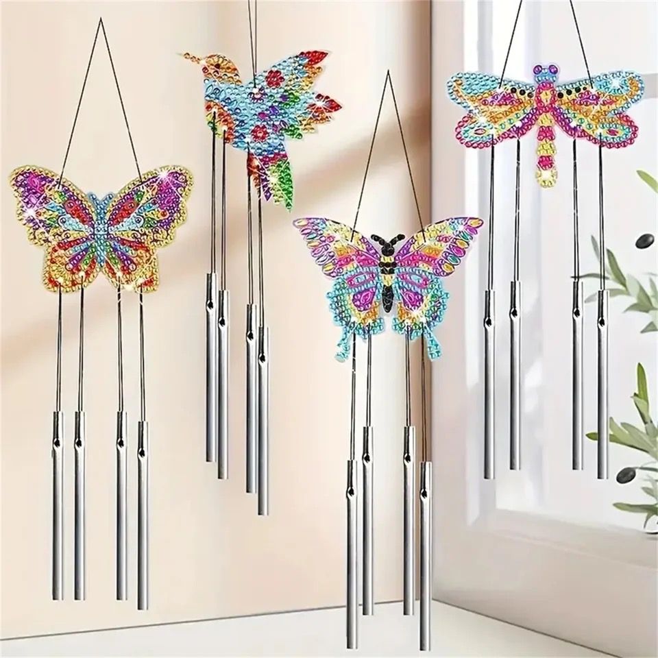 Butterflies Wind Chime | Diamond Painting