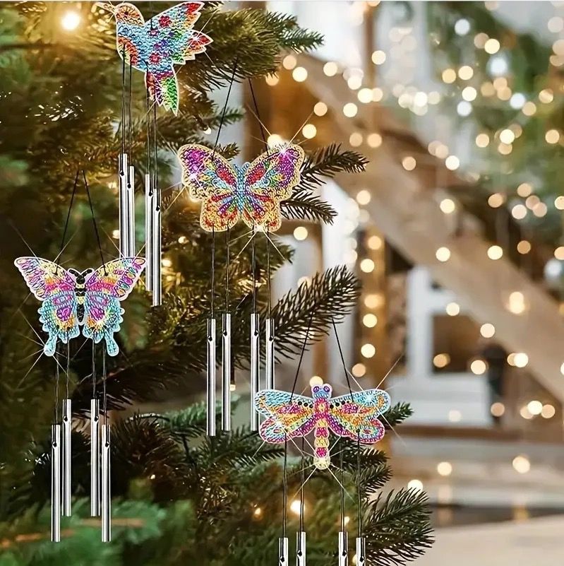 Butterflies Wind Chime | Diamond Painting
