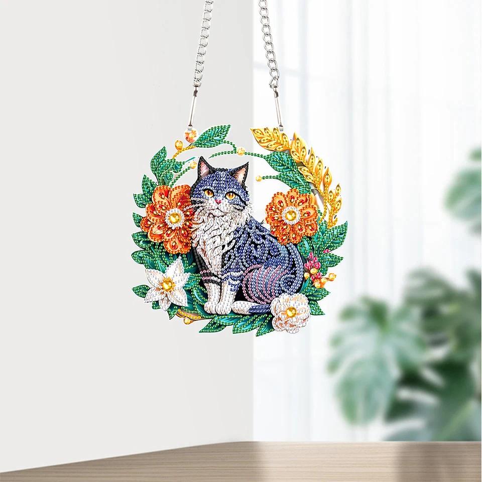 Decorative Cat Hanger | Diamond Painting