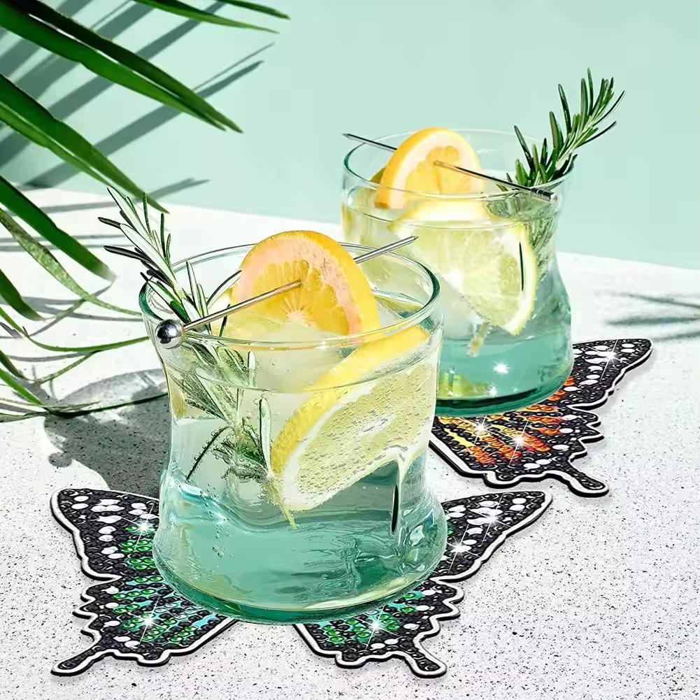 Butterfly Coasters | Diamond Painting