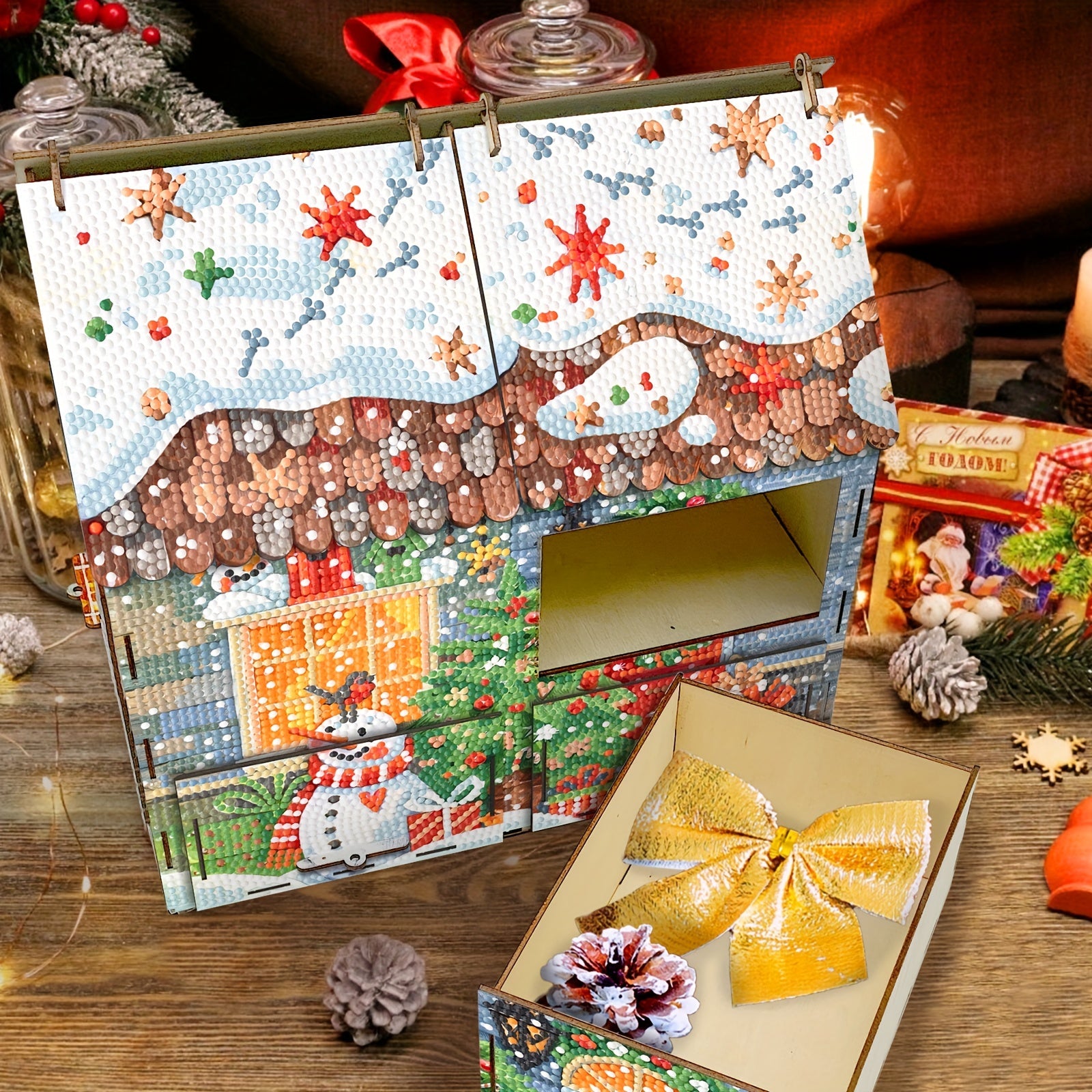 House with drawers | Building kit | Diamond painting