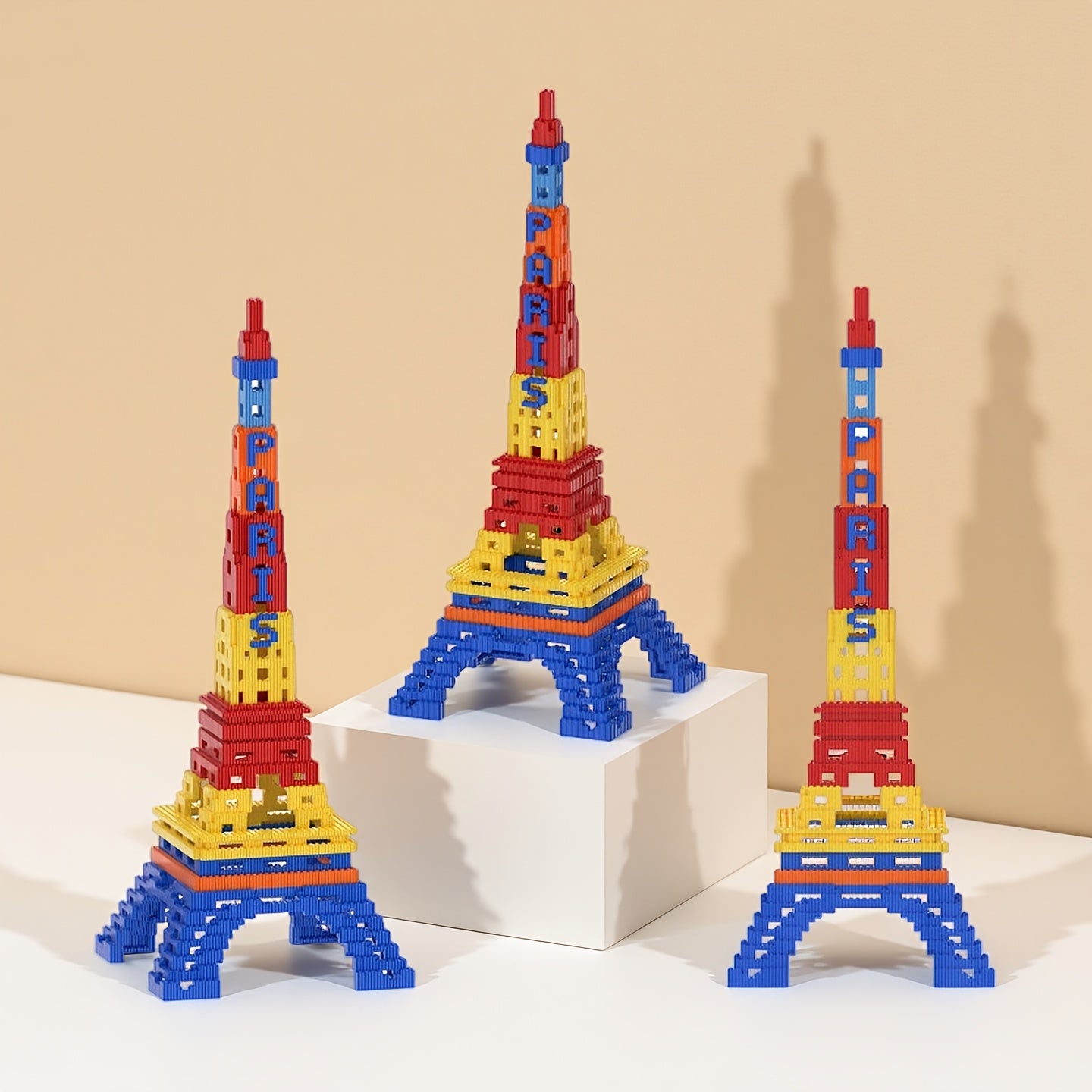 Colored Eiffel Tower | Building Blocks