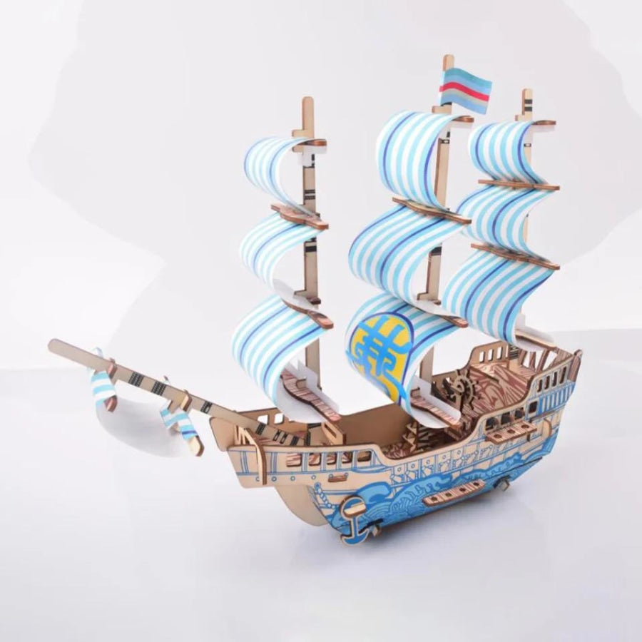 Blue Dream Ship | Wooden Construction Kits