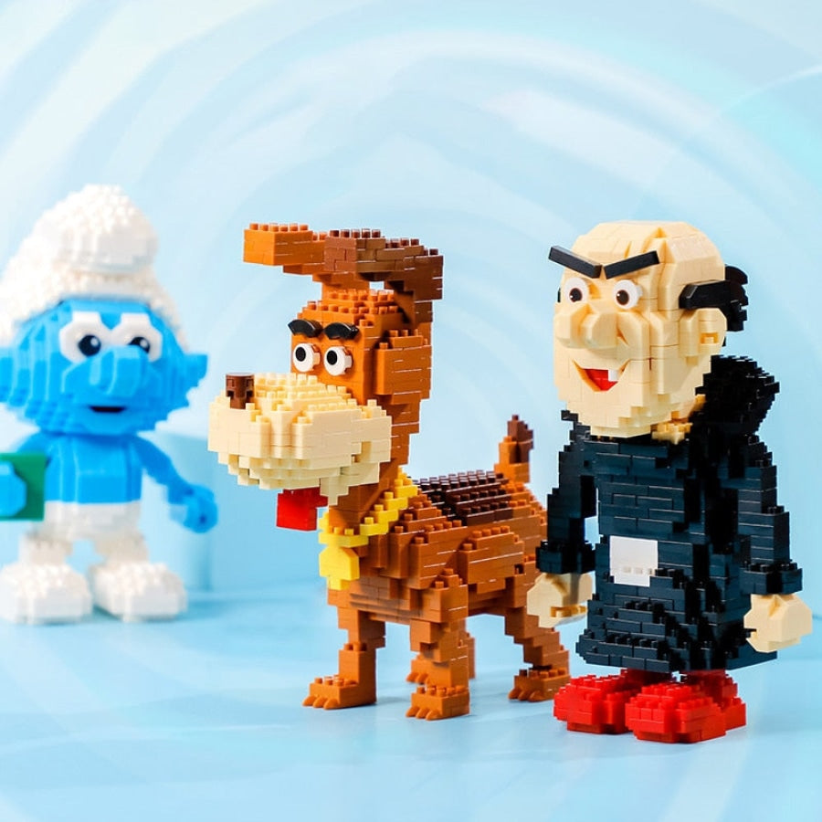 Blue Little Figures | Building Blocks