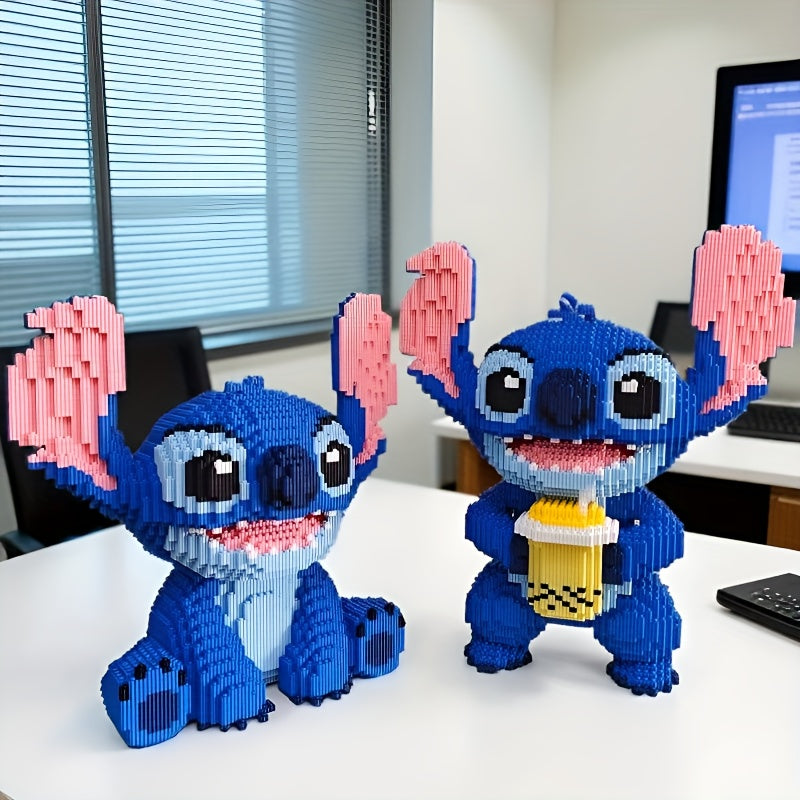 Sitting blue creature | Building blocks