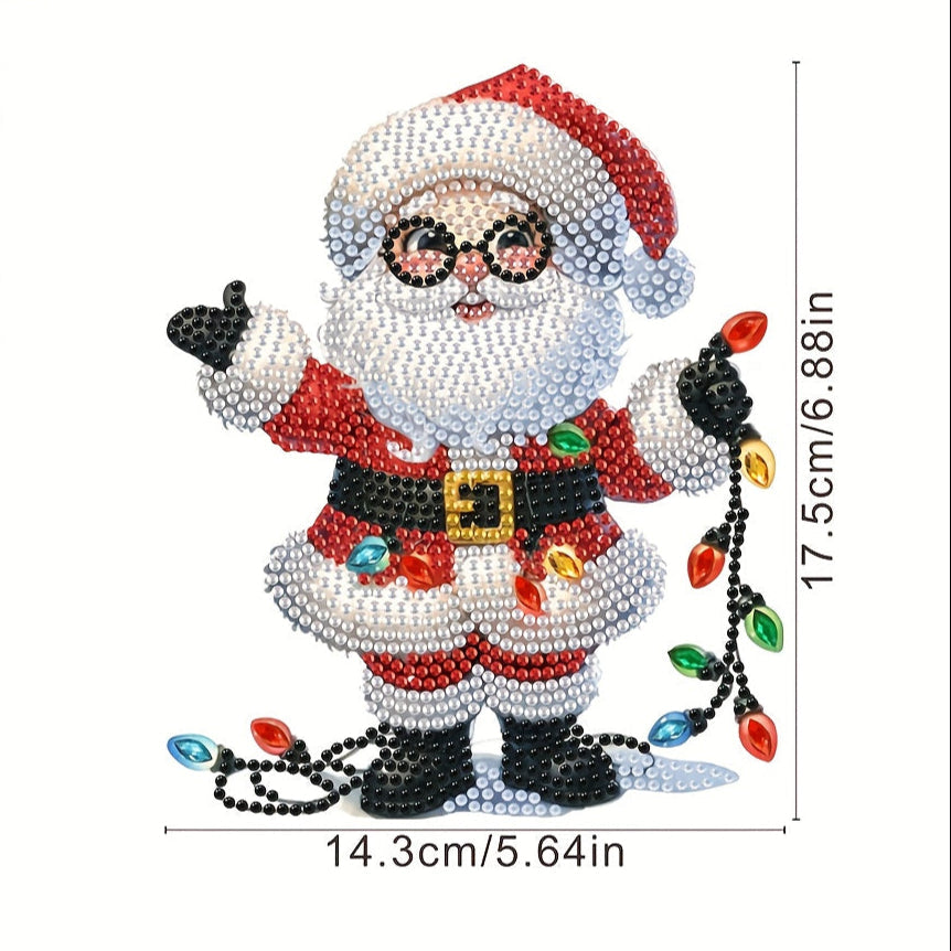 Moving Santa Claus with Glasses | Diamond Painting