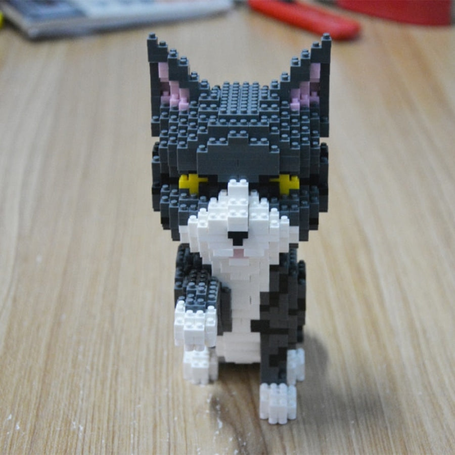 Gray Cat | Building Blocks