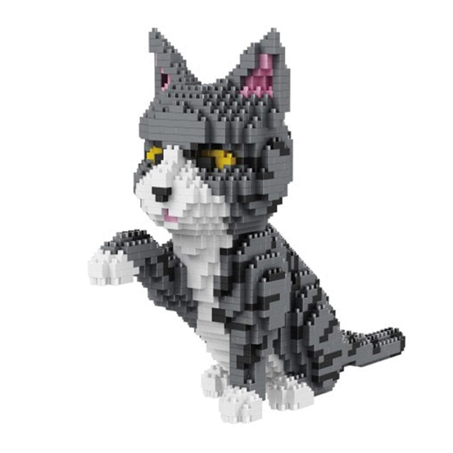 Gray Cat | Building Blocks