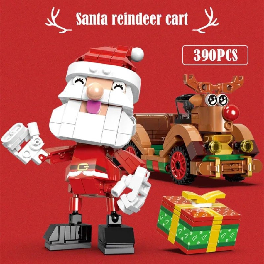 Santa Claus on Car | Building Blocks