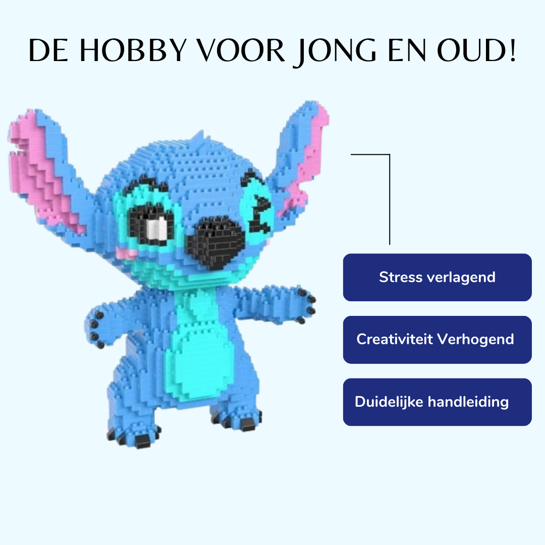 Blue Creature with a Wink | Building Blocks