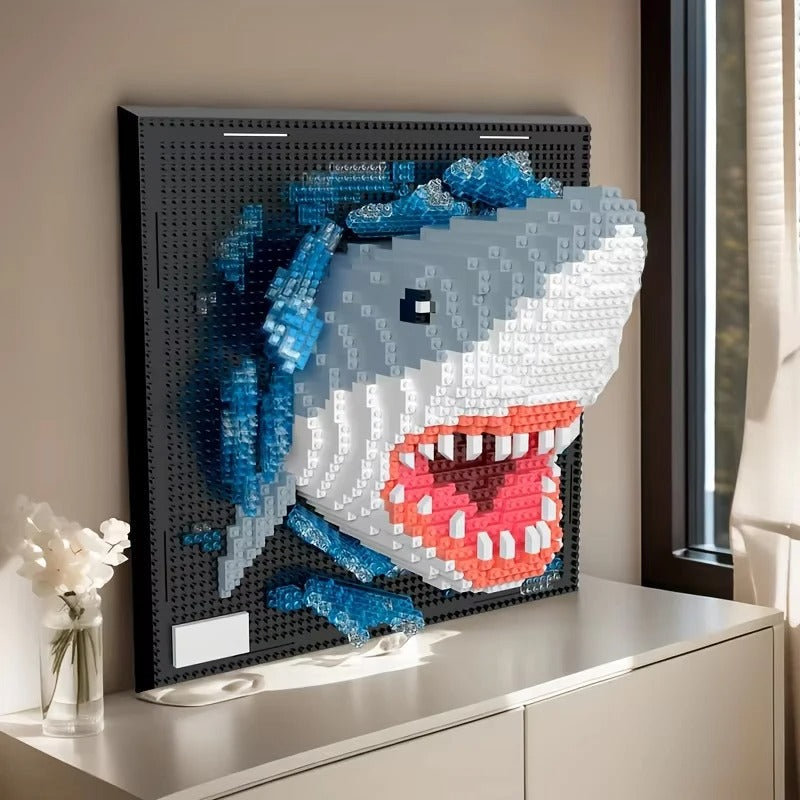 Shark on Building Plate | Building Blocks