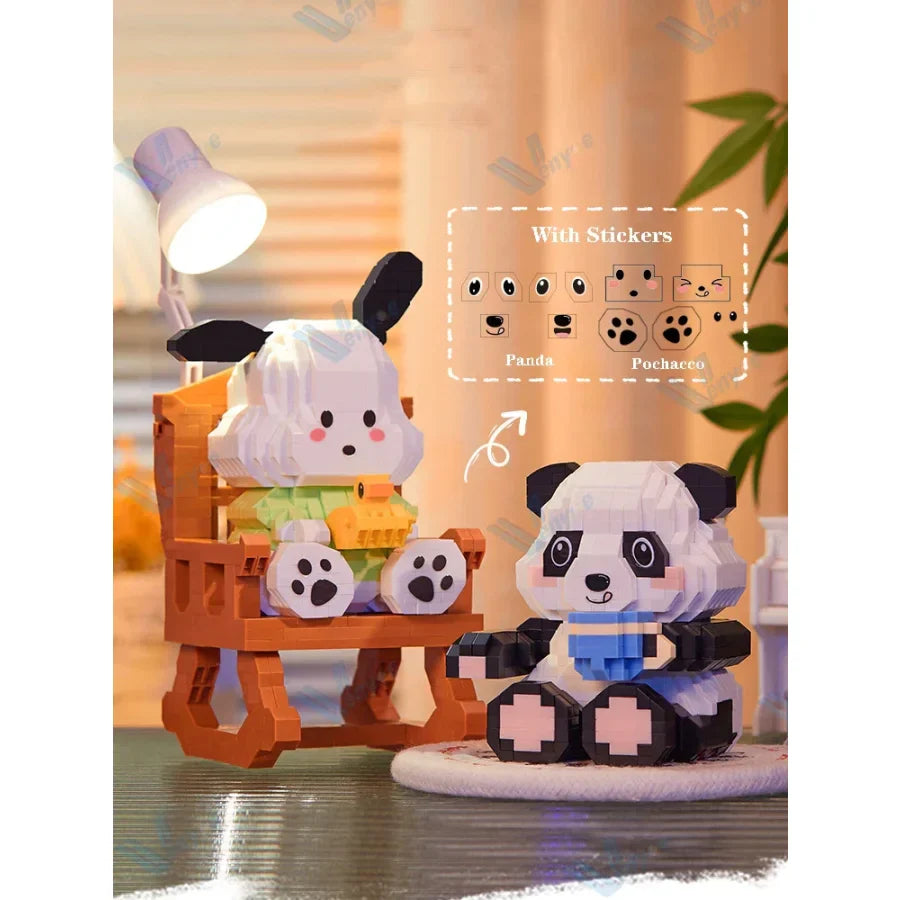 Panda on chair | Building blocks