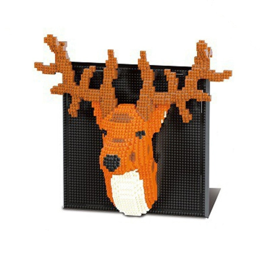 Reindeer on building plate | Building blocks