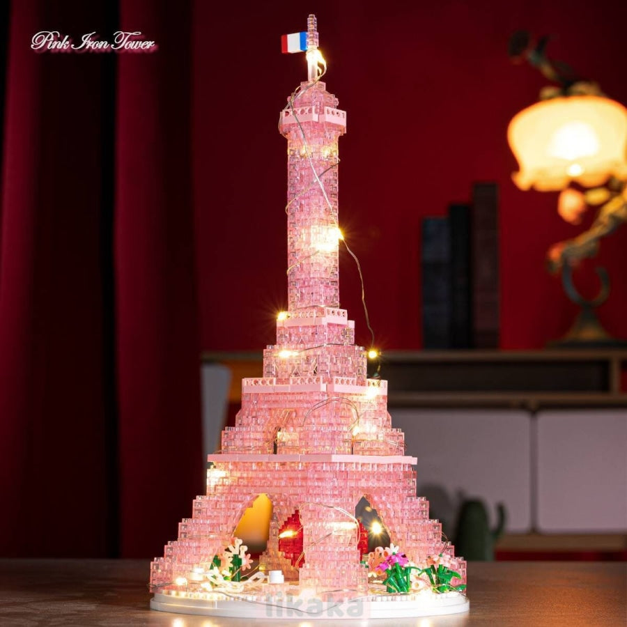 Pink Eiffel Tower | Building Blocks