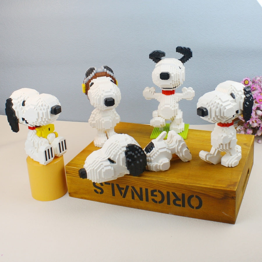 Sleeping Fictional Beagle | Building Blocks