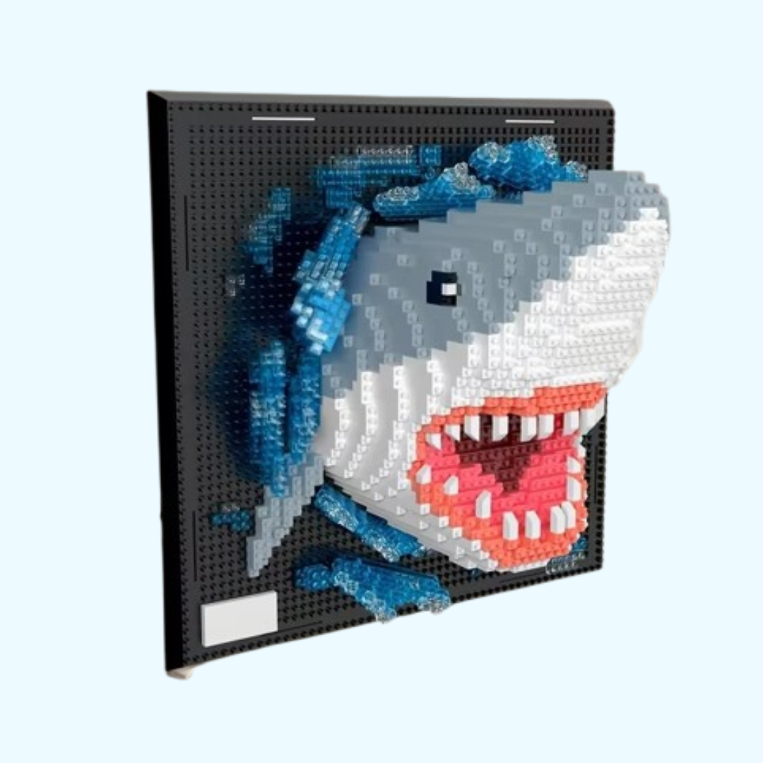 Shark on Building Plate | Building Blocks