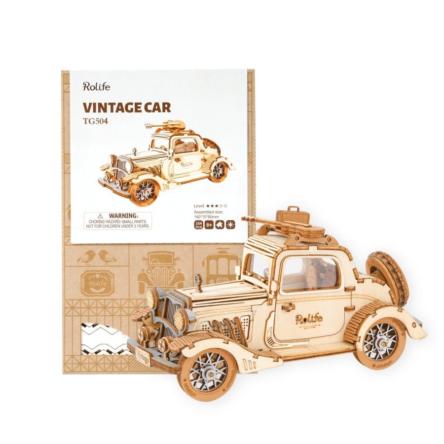 Vintage Auto | Wooden Construction Kits