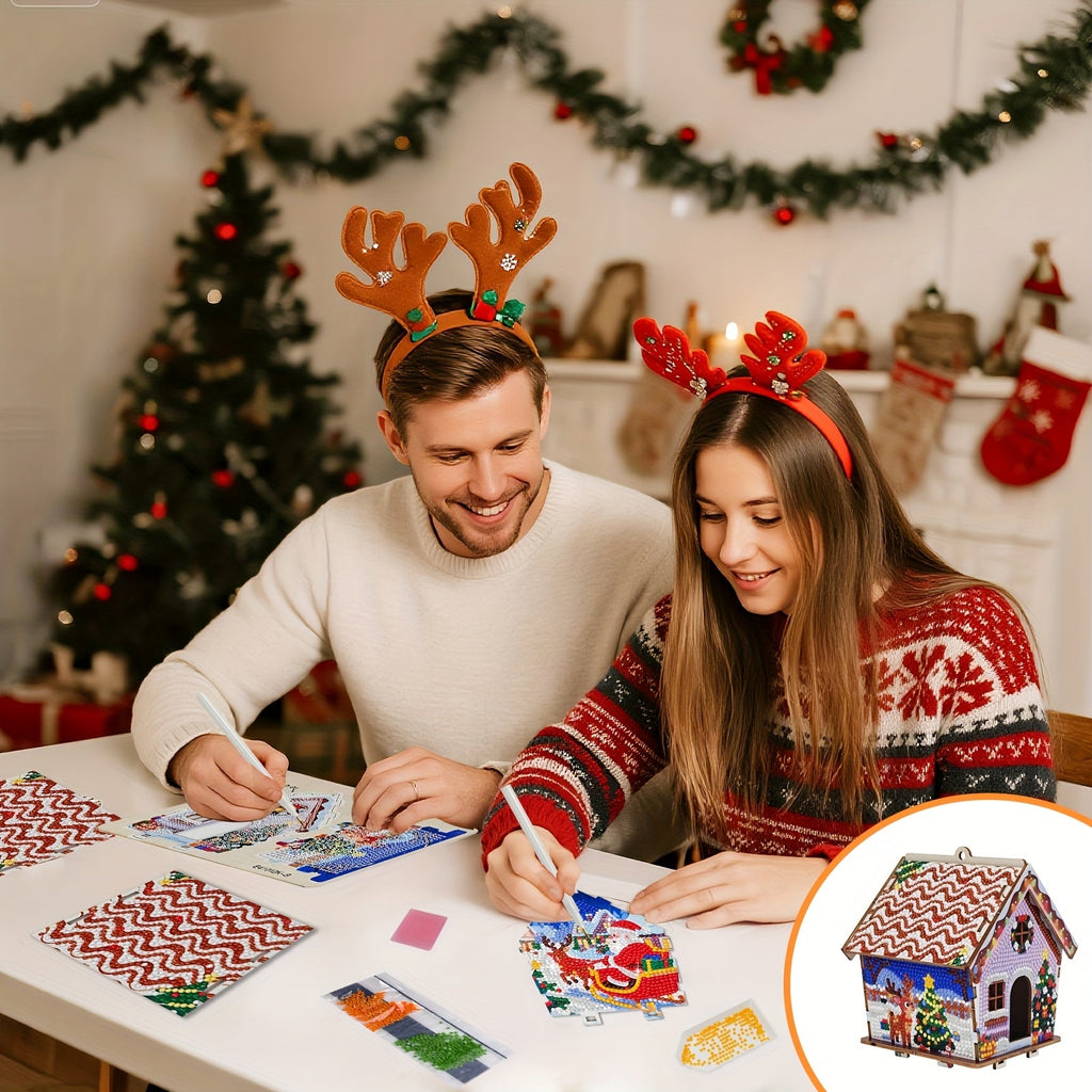 Christmas House | Tree Pendant | Diamond Painting