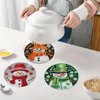 Snowman placemats | 4 pieces | Diamond painting