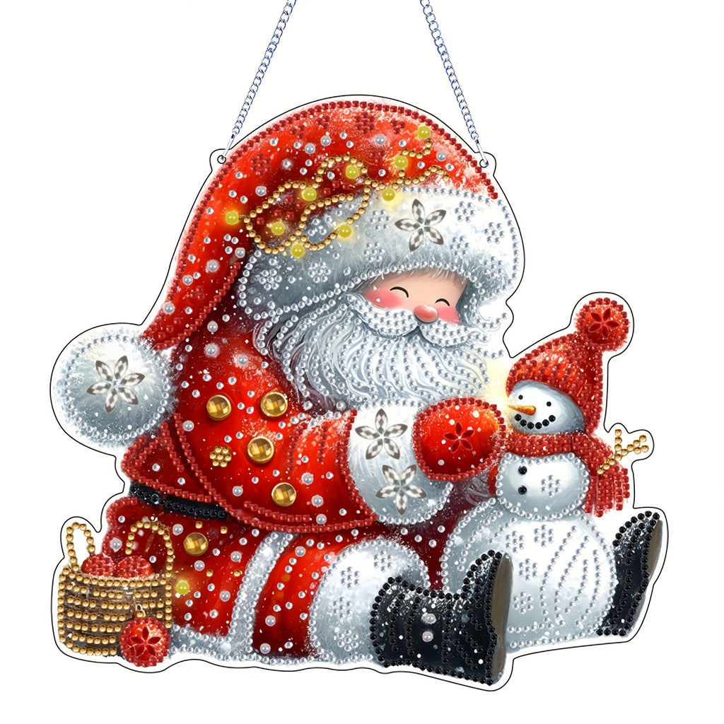Christmas Santa Diamond Painting Decoration Hanger