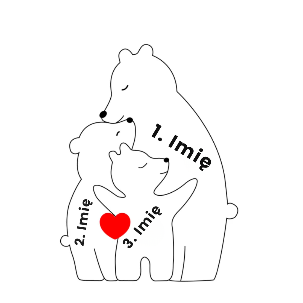 Family Single-Parent Cozy Bear - Symbol of Love