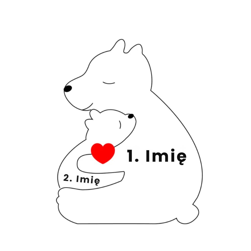 Family Single-Parent Cozy Bear - Symbol of Love