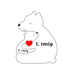 Family Single-Parent Cozy Bear - Symbol of Love