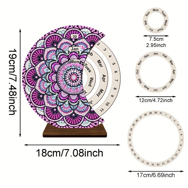 Purple Mandela | Calendar | Diamond Painting