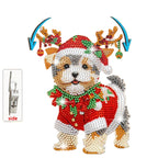 Moving Christmas Dog | Diamond Painting