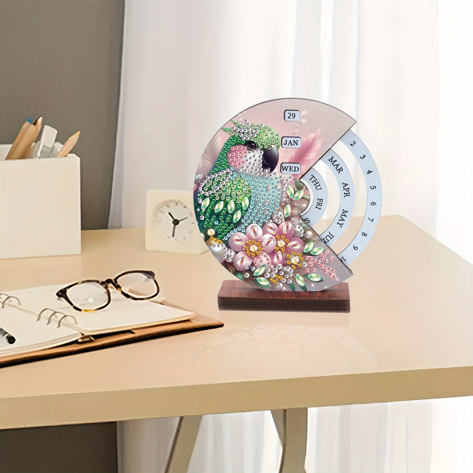 Green Bird | Calendar | Diamond Painting