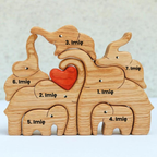 Wooden Family of Elephants | Personalized, Unique, and Original