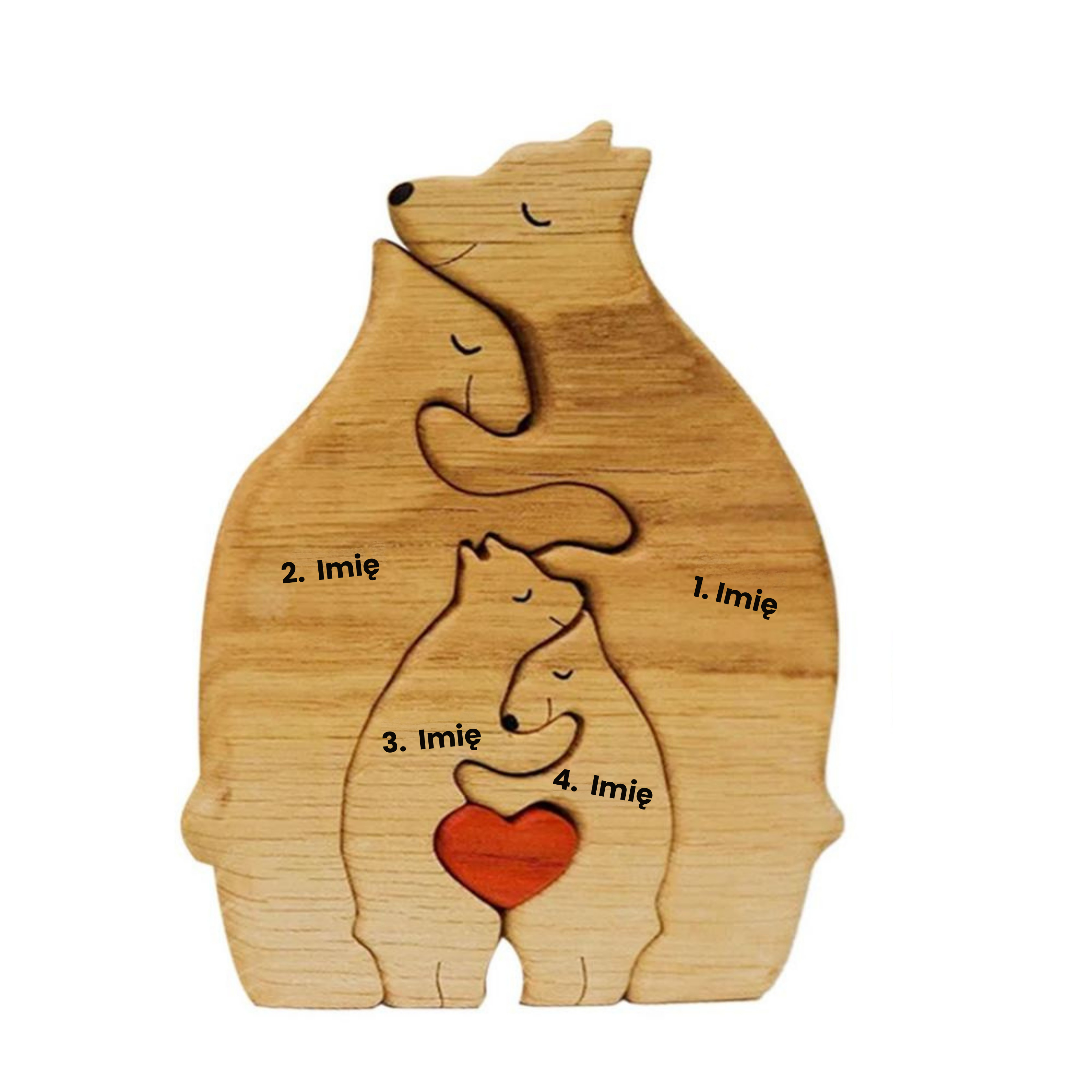 Wooden Bear Family | Personalized, Unique, and Original