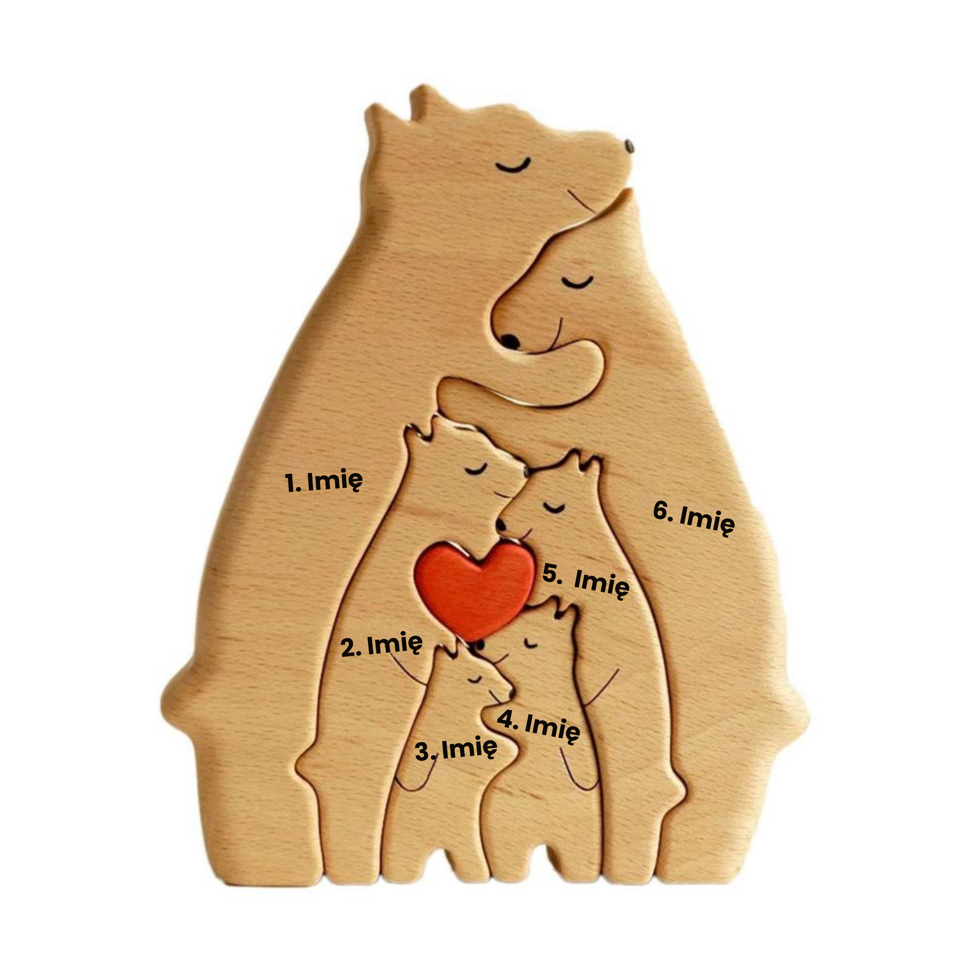 Wooden Bear Family | Personalized, Unique, and Original