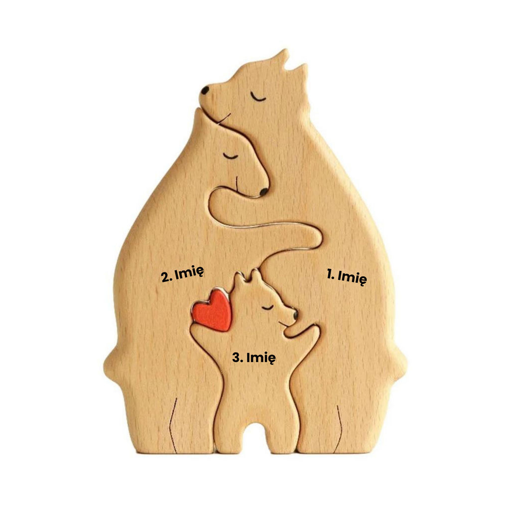 Wooden Bear Family | Personalized, Unique, and Original