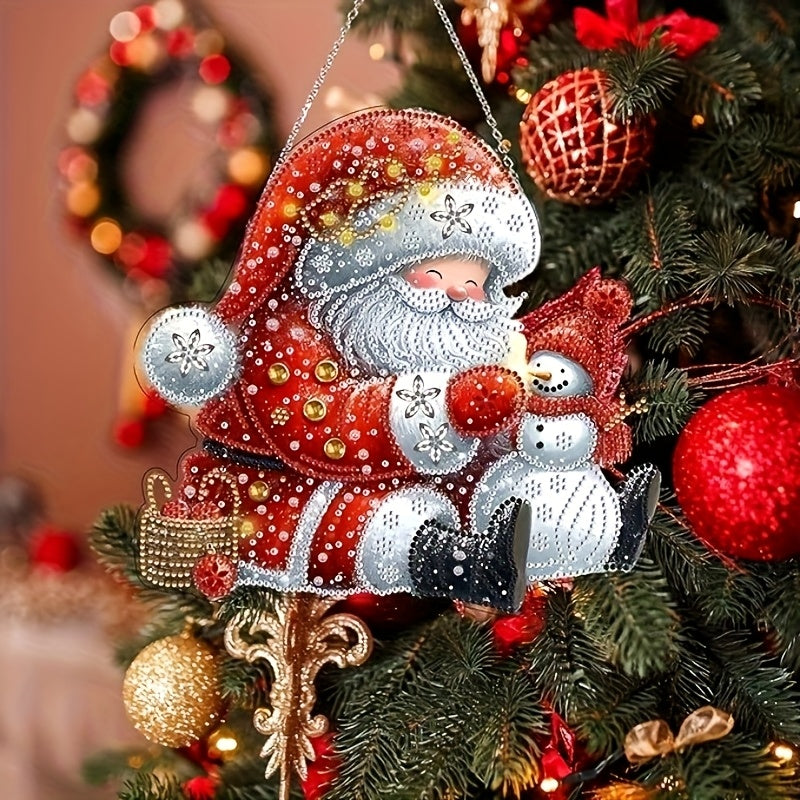 Christmas Santa Diamond Painting Decoration Hanger