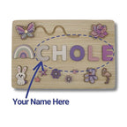 Custom Name Montessori Wooden Board - Halloween Collection