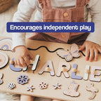 Custom Name Montessori Wooden Board - Halloween Collection