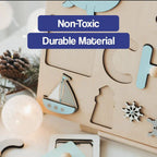 Custom Name Montessori Wooden Board - Halloween Collection